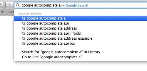search autocomplete