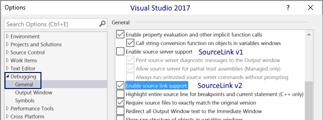 Configure Visual Studio as follows